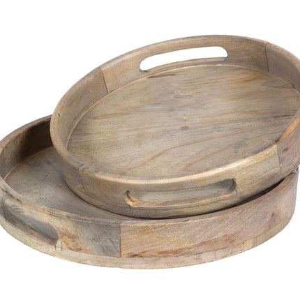 Rundt brett i tre, stort 38cm