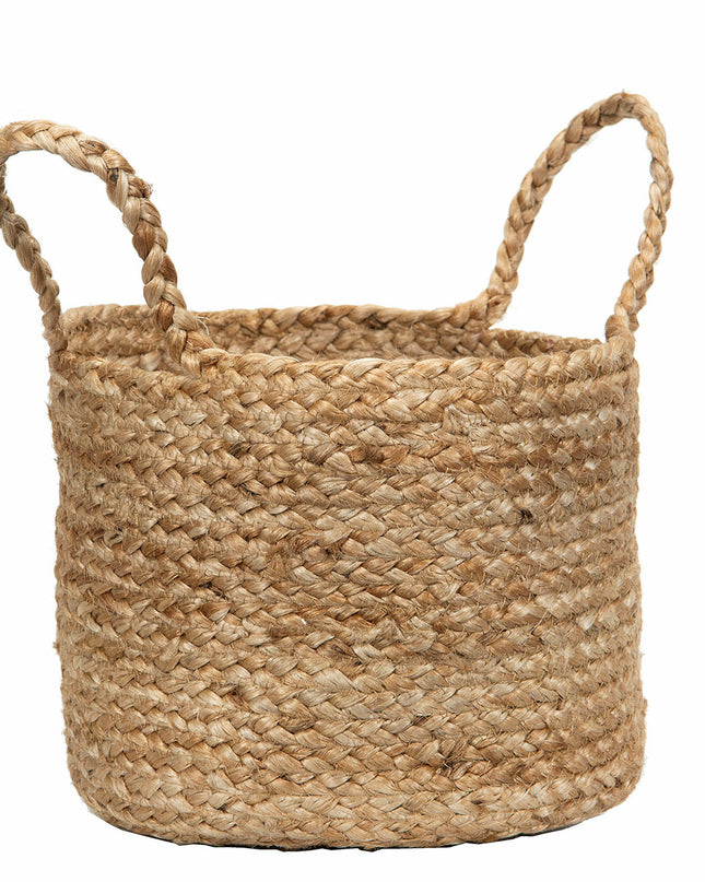 Kurv i jute, 25 cm.