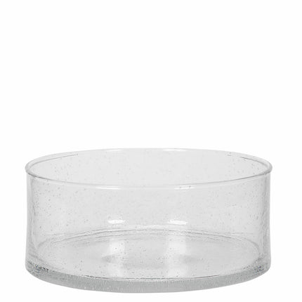 Cylinder vase i glass, lav modell, 20x12cm