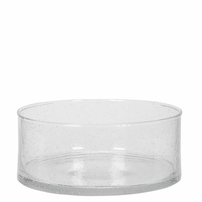 Cylinder vase i glass, lav modell, 20x12cm