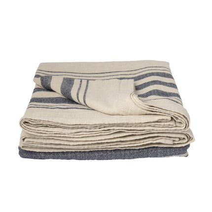 Karlevi duk, blå natur, 350cm