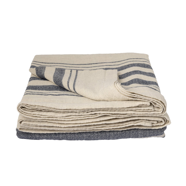 Karlevi duk, blå natur, 350cm