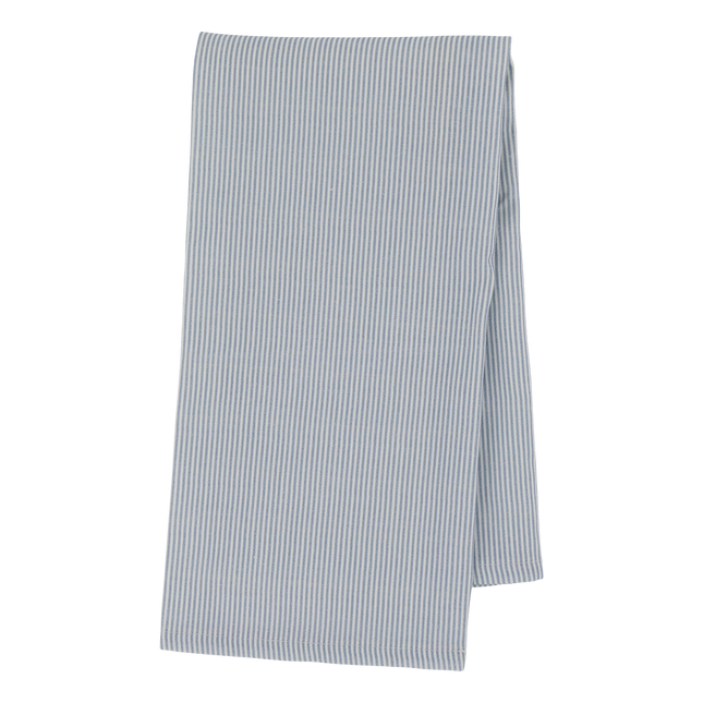 Kopphåndkle, blå- og hvitstripet