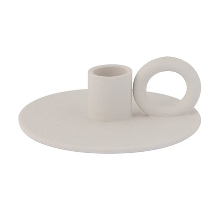 Smedbyn hvit lysestake