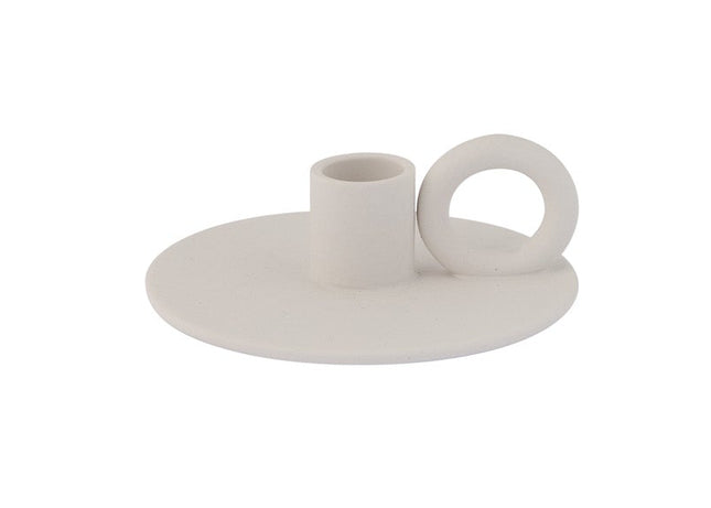 Smedbyn hvit lysestake