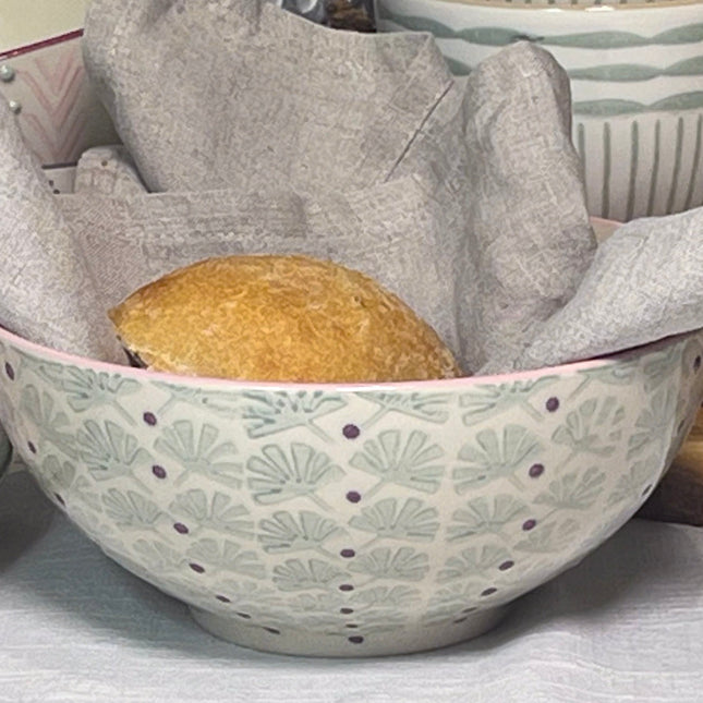 Maya skål med mønster i blågrønt, 16,5 m