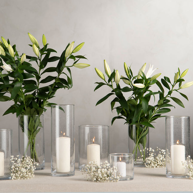 Cylinder vase i glass, 12x20