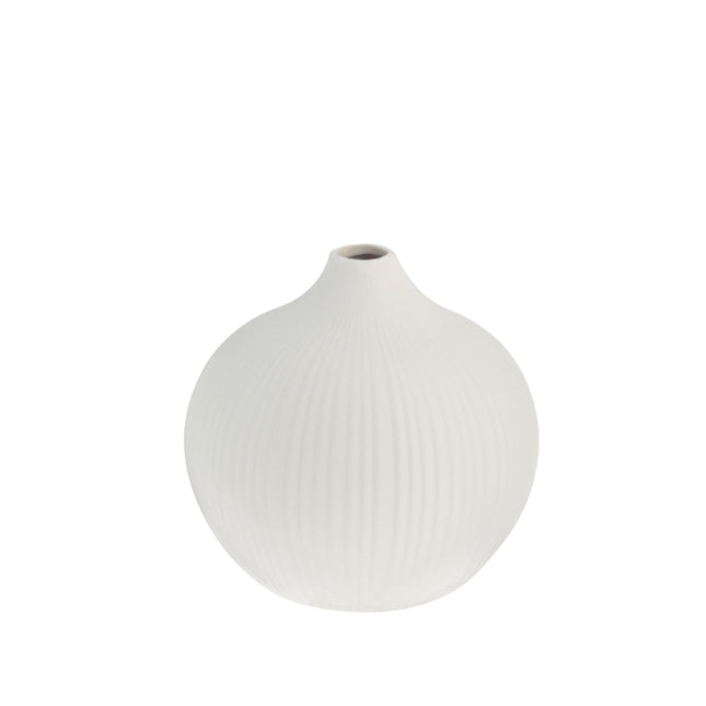 Frøbakken hvit vase i keramikk, 13 cm