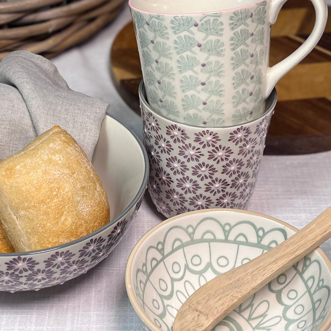 Maya krus med mønster i blågrønt