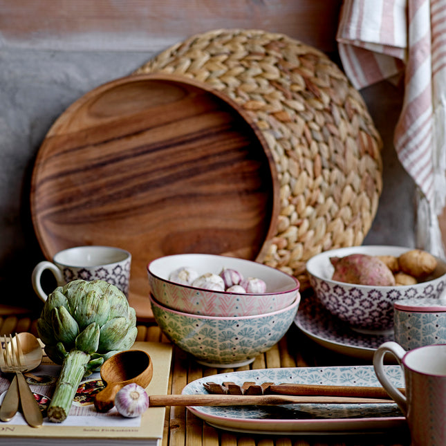 Maya skål med rosa mønster, 16,5 m