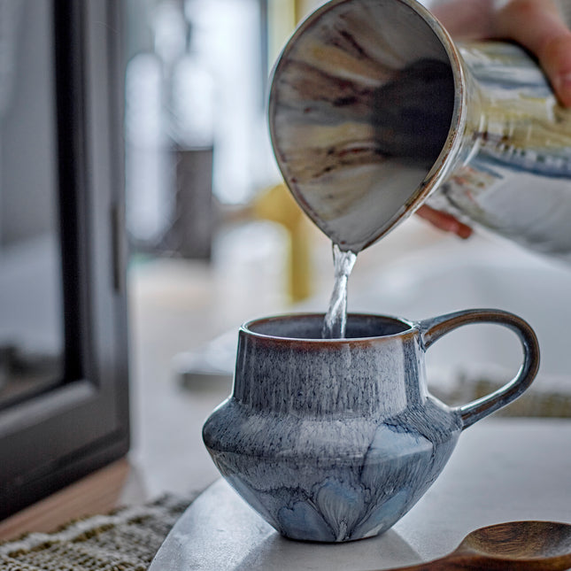Nettie mugge i grå keramikk, 1,3l