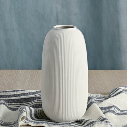 Åby hvit vase i keramikk, 25 cm