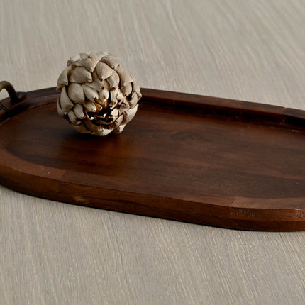 Ovalt fat i tre, 40 cm