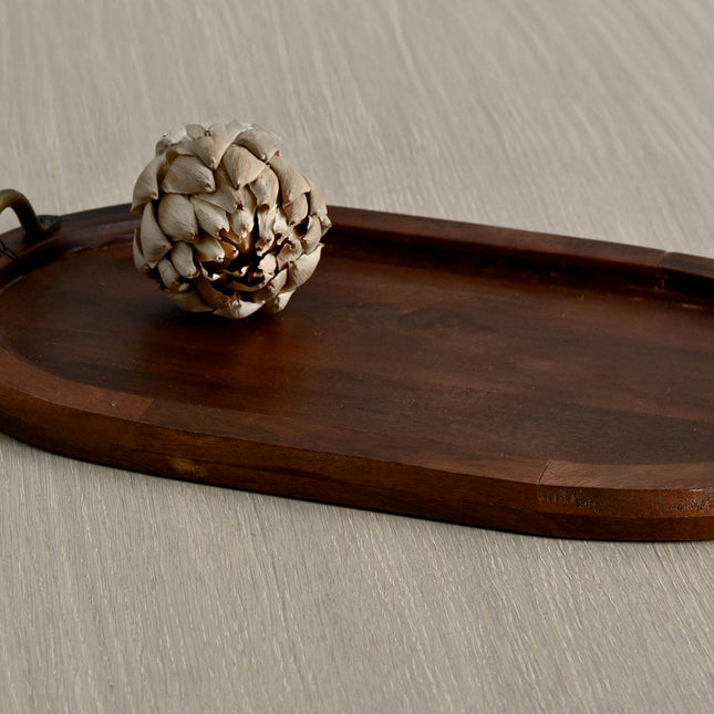 Ovalt fat i tre, 40 cm