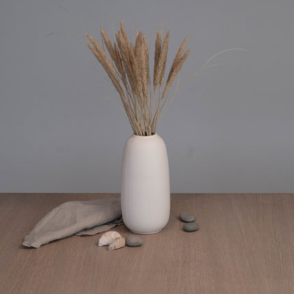 Åby hvit vase i keramikk, 25 cm