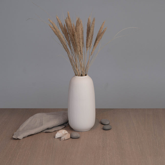 Åby hvit vase i keramikk, 25 cm