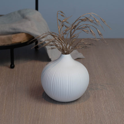 Frøbakken hvit vase i keramikk, 13 cm