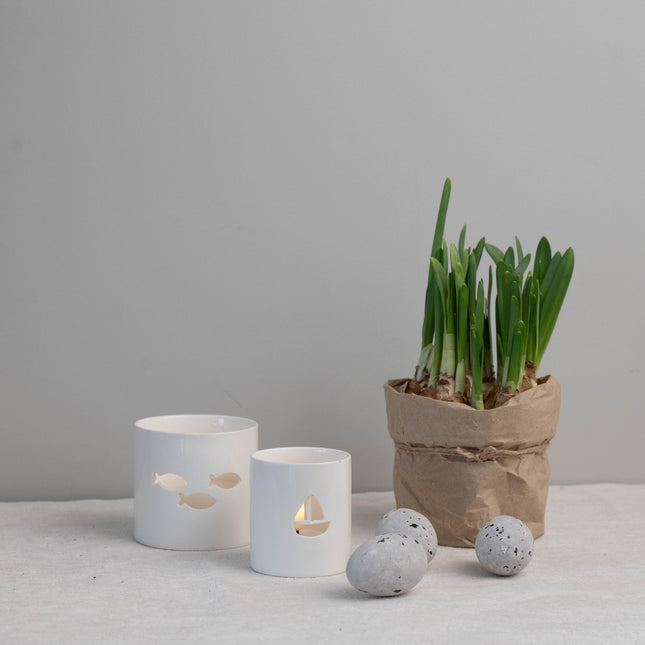 Lykt med båt, 7,5cm