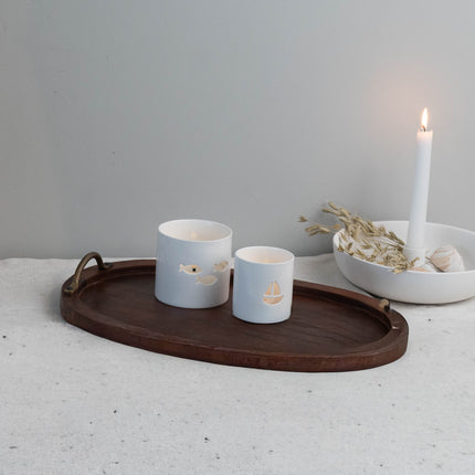 Lykt med båt, 7,5cm