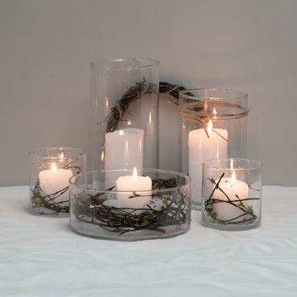 Cylinder vase i glass, 12x25cm