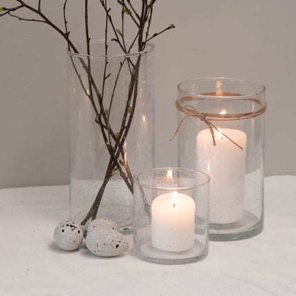 Cylinder vase i glass, 10x10cm