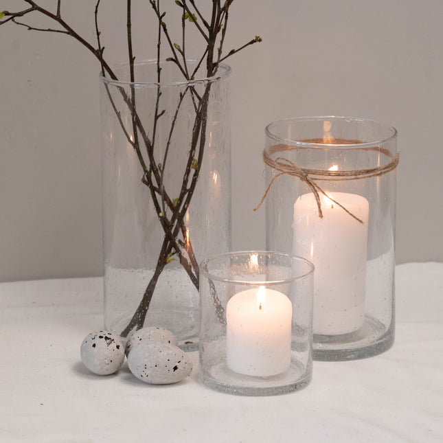 Cylinder vase i glass, 12x20