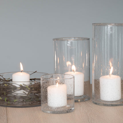 Cylinder vase i glass, 10x10cm