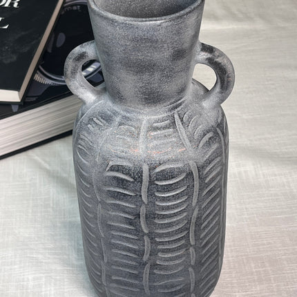 Vase, mørk grå, 30cm