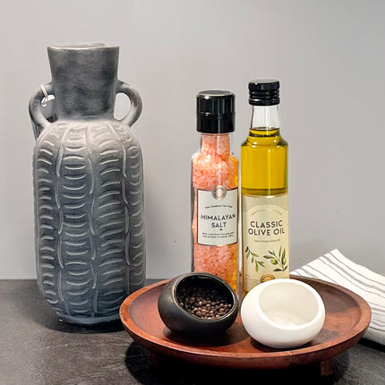 Vase, mørk grå, 30cm