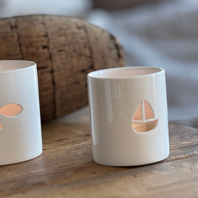 Lykt med båt, 7,5cm