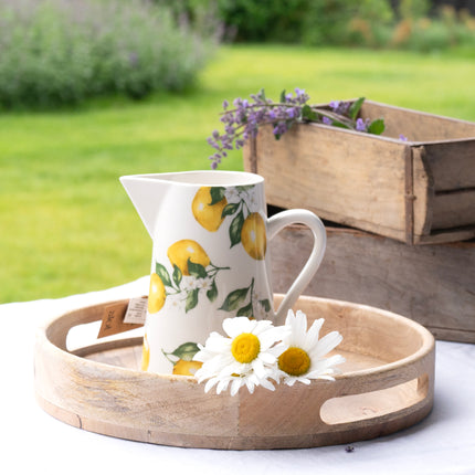 Rundt brett i tre, stort 38cm